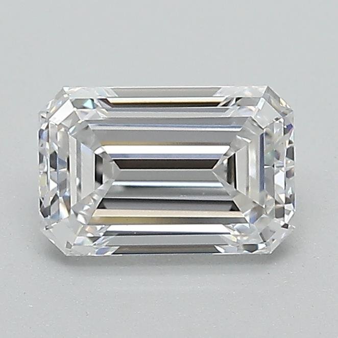 1.01ct D VVS2 Rare Carat Ideal Cut Emerald Lab Grown Diamond