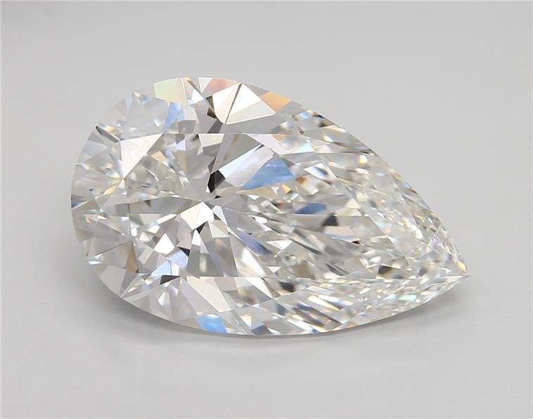 7.54ct E VVS2 Rare Carat Ideal Cut Pear Lab Grown Diamond