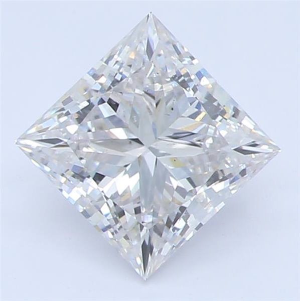 0.88ct F VS2 Rare Carat Ideal Cut Princess Lab Grown Diamond