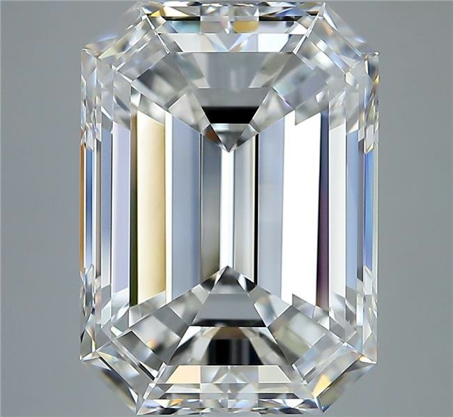 8.01ct F VS2 Rare Carat Ideal Cut Emerald Diamond