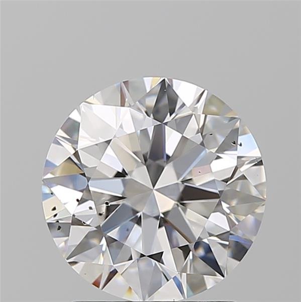 2.01ct E SI2 Rare Carat Ideal Cut Round Diamond