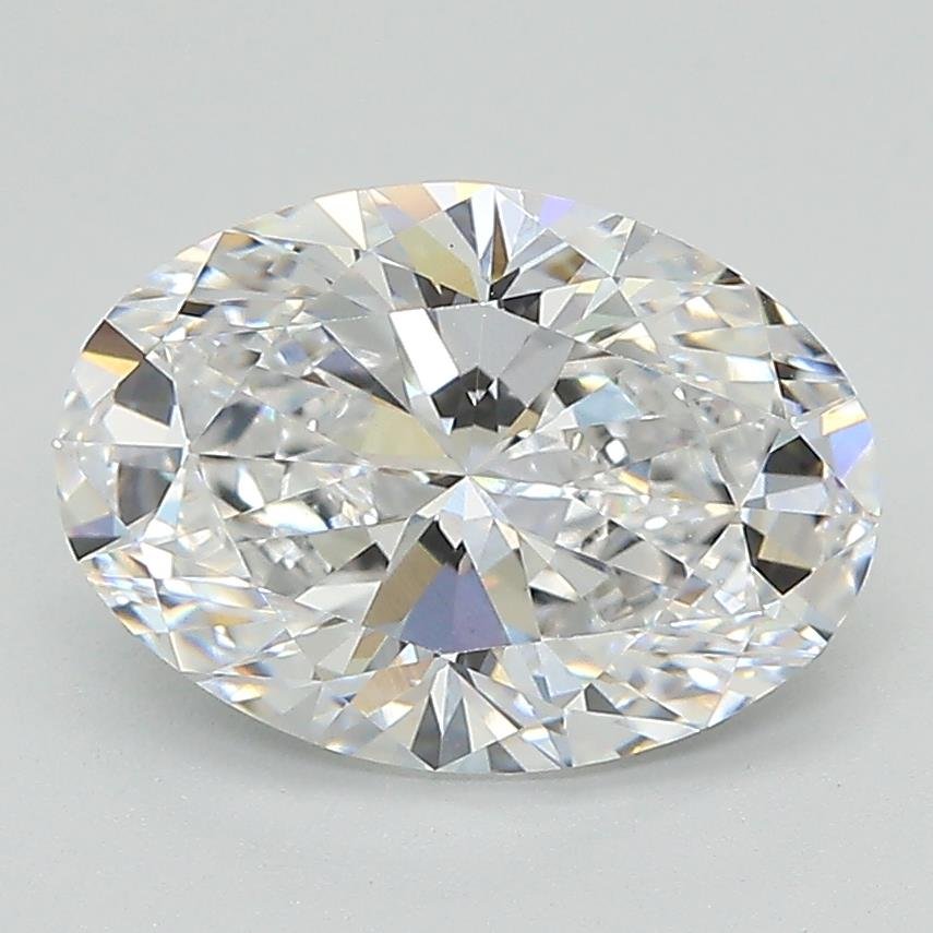 2.52ct D VS1 Rare Carat Ideal Cut Oval Lab Grown Diamond