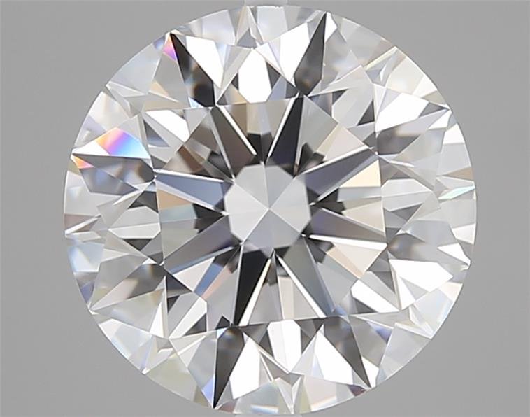 5.02ct D VS2 Rare Carat Ideal Cut Round Diamond