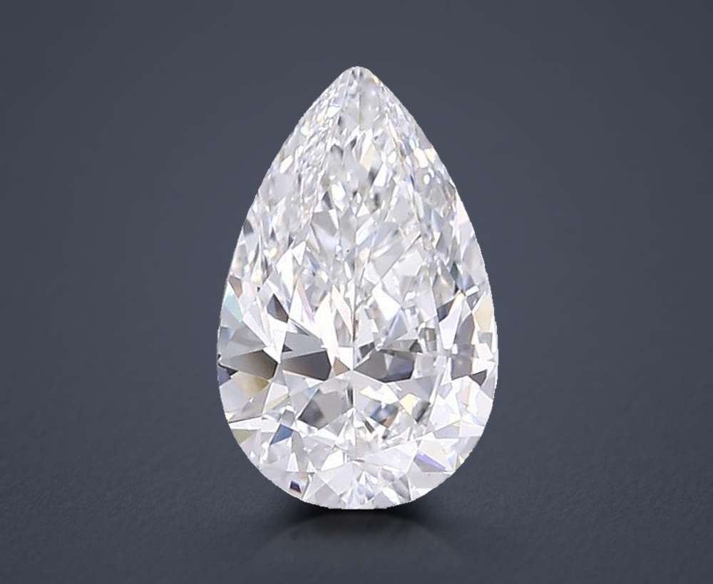 5.57 Carat Pear Lab Diamond