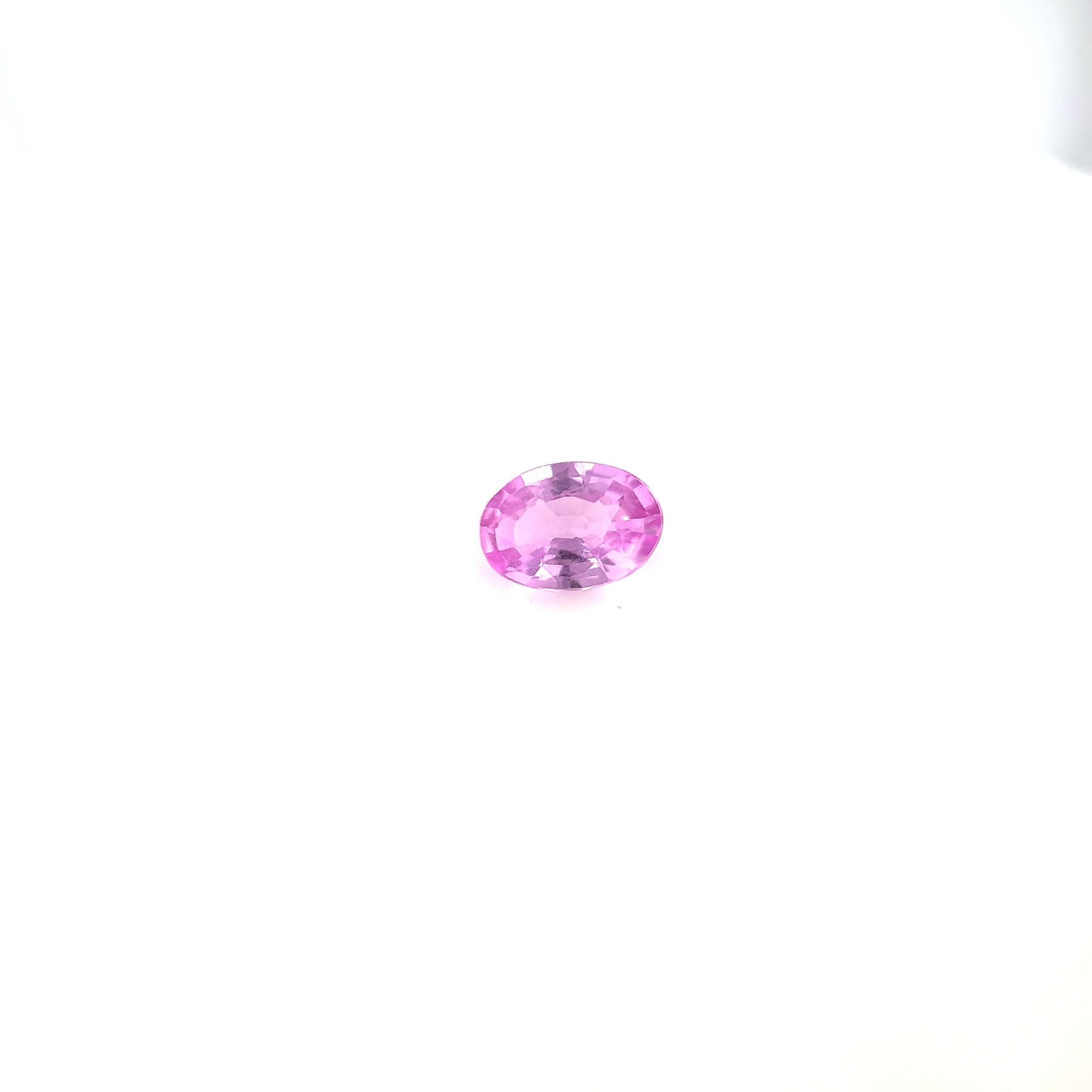 0.43 Carat Pink Oval Sapphire