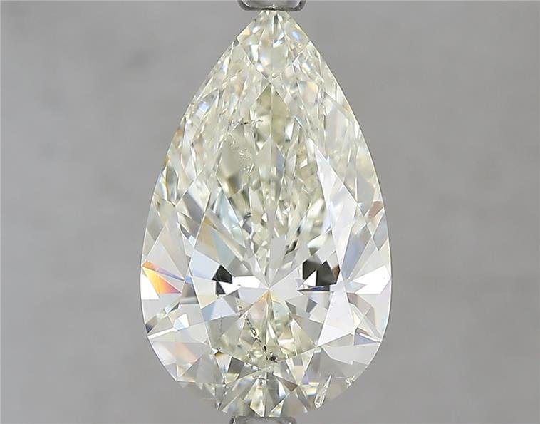 3.01ct J SI2 Rare Carat Ideal Cut Pear Diamond