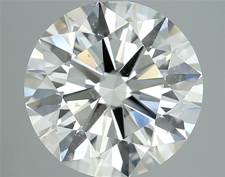 3.71ct J SI2 Rare Carat Ideal Cut Round Diamond