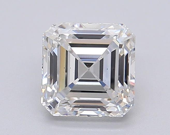 1.03ct F VS2 Rare Carat Ideal Cut Asscher Lab Grown Diamond