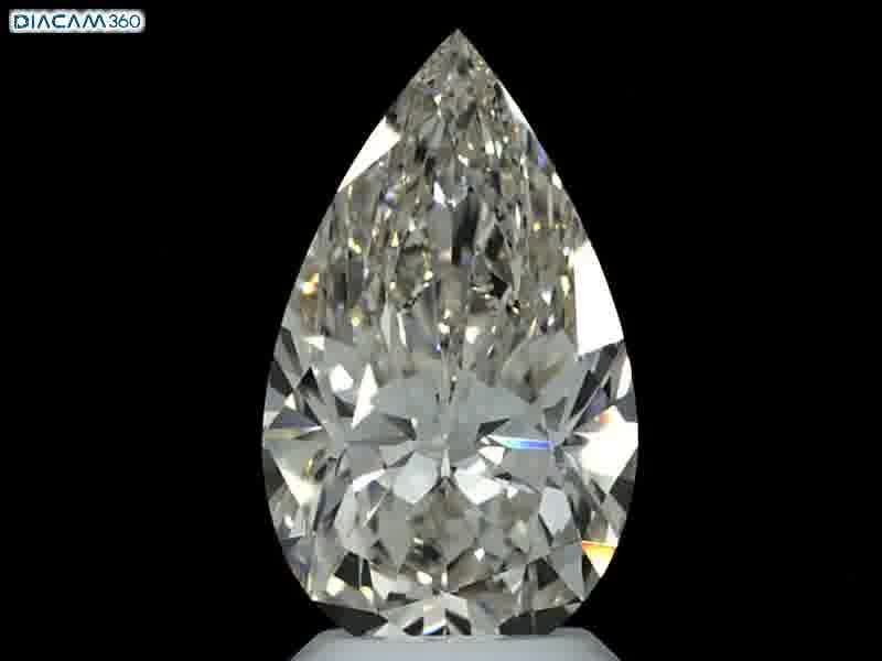 3.54ct K IF Rare Carat Ideal Cut Pear Diamond