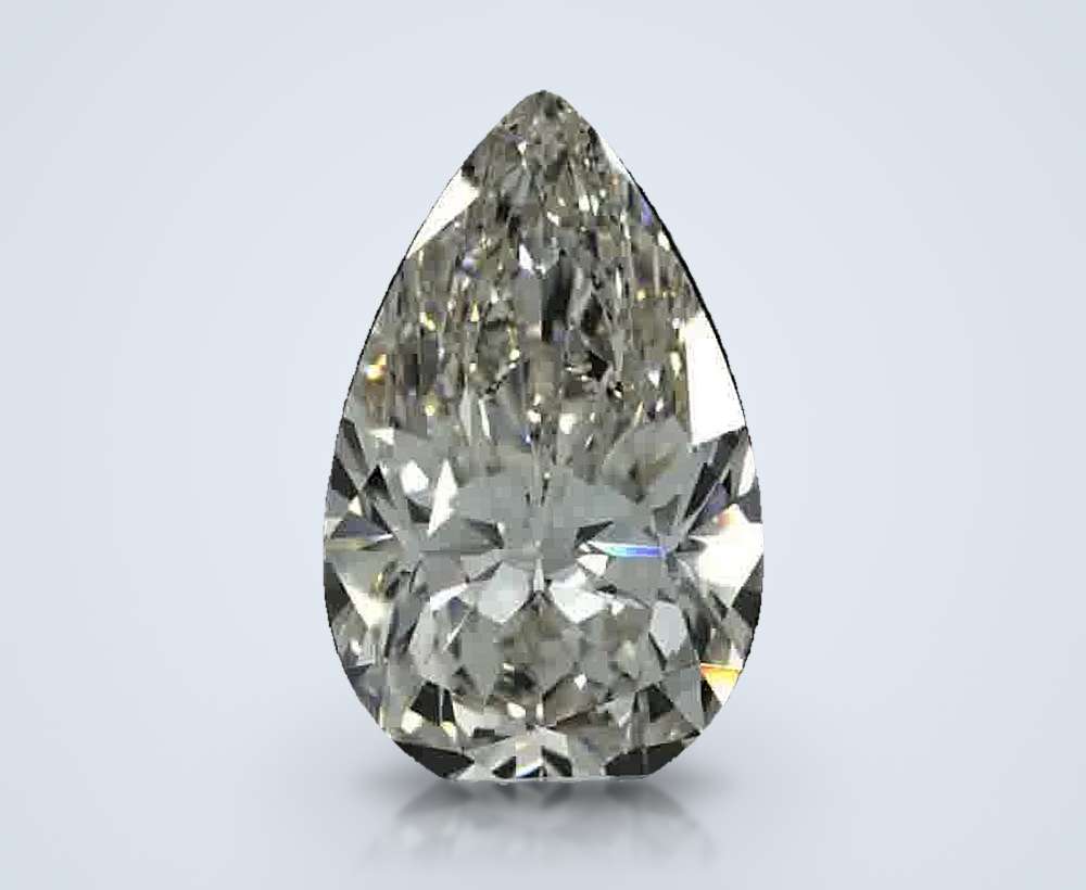3.54 Carat Pear Natural Diamond