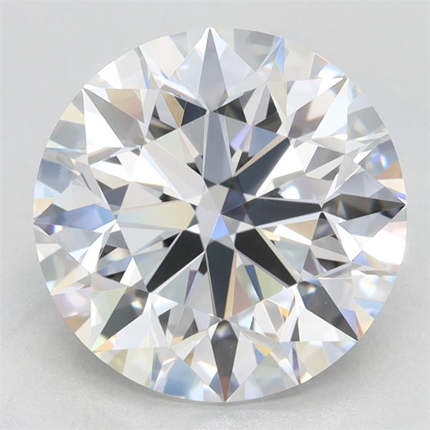 3.01ct D VVS1 Rare Carat Ideal Cut Round Lab Grown Diamond