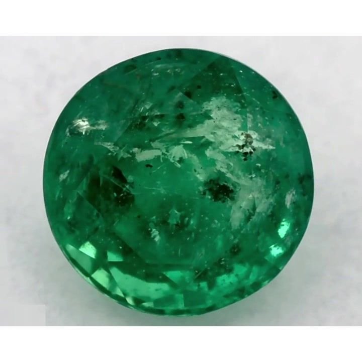 1.42 Carat Green Round Emerald