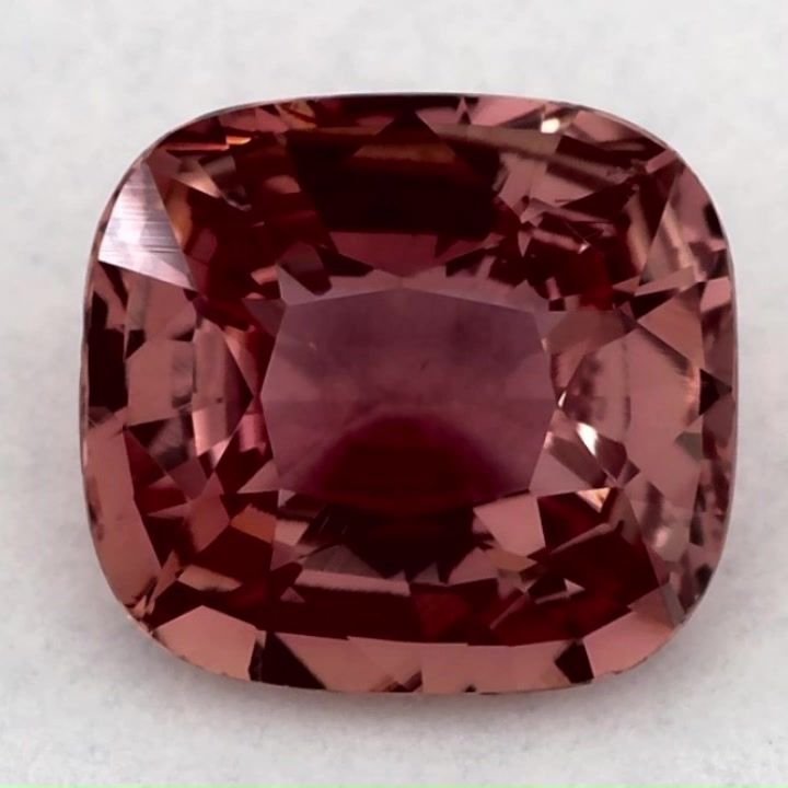 1.64 Carat Pink Cushion Sapphire