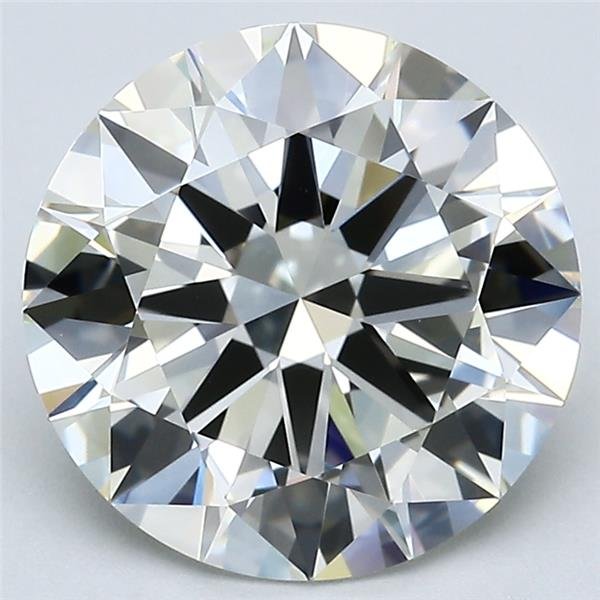 3.73ct K VS1 Rare Carat Ideal Cut Round Diamond