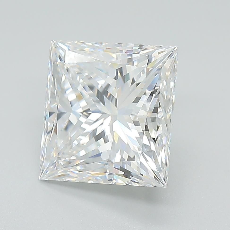 4.07ct E VVS2 Rare Carat Ideal Cut Princess Lab Grown Diamond