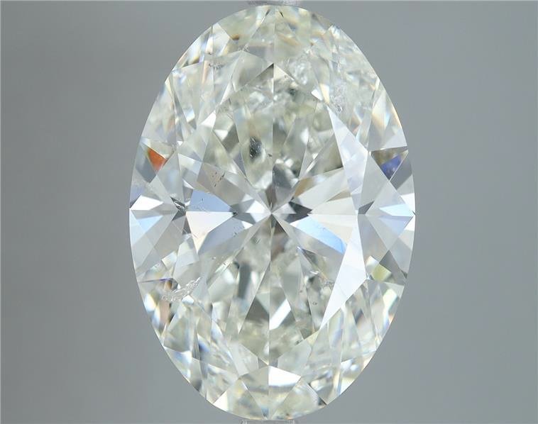 6.02ct I SI2 Rare Carat Ideal Cut Oval Diamond