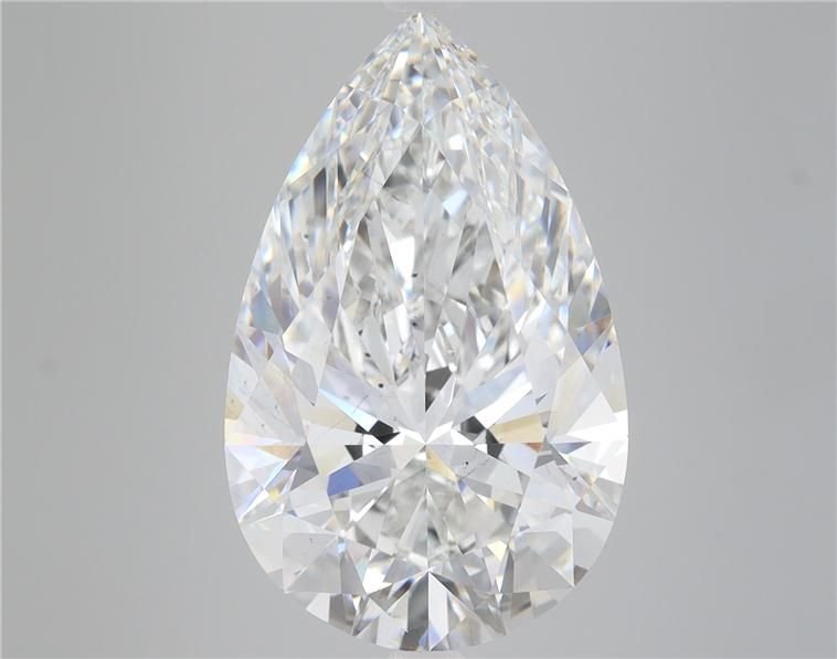 9.44ct F VS2 Rare Carat Ideal Cut Pear Lab Grown Diamond