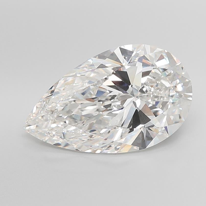 11.04ct F VVS2 Excellent Cut Pear Lab Grown Diamond