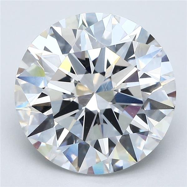 5.17ct D VS2 Rare Carat Ideal Cut Round Diamond