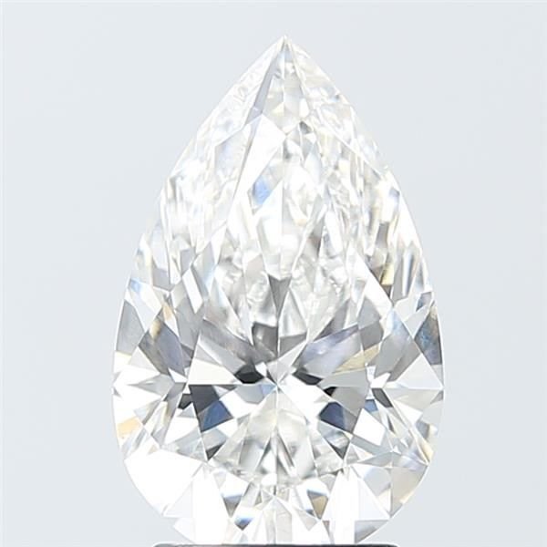 2.75ct F VS1 Rare Carat Ideal Cut Pear Lab Grown Diamond