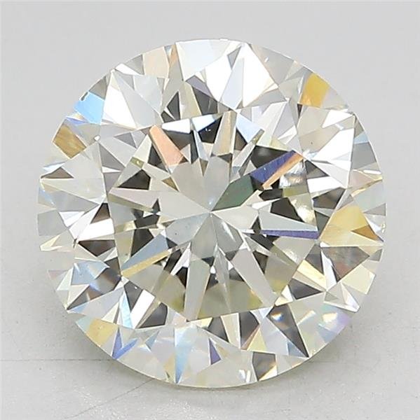 3.04ct J VS2 Excellent Cut Round Lab Grown Diamond