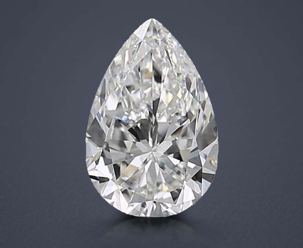 1.70 Carat Pear Natural Diamond