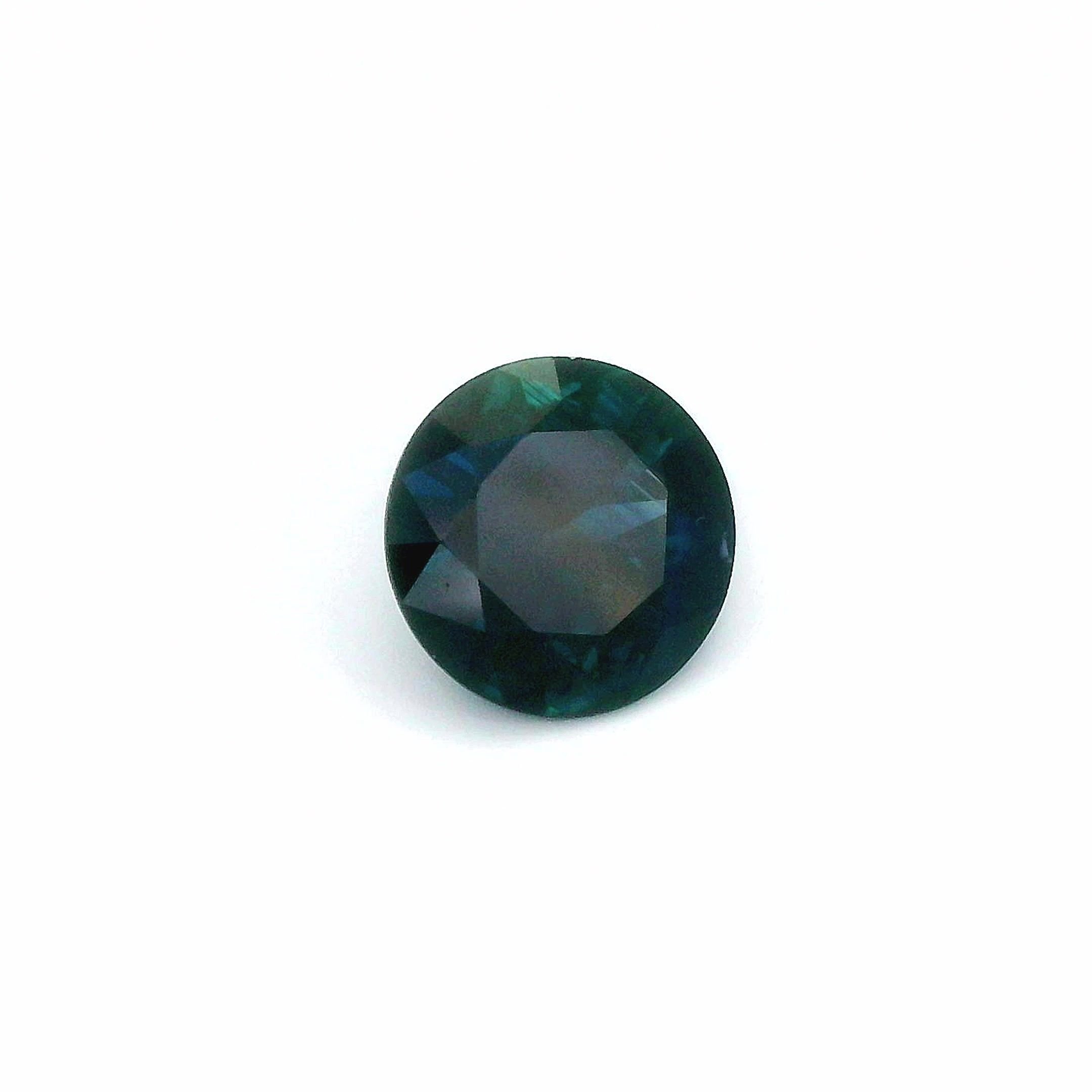 2.81 Carat Blue Round Sapphire