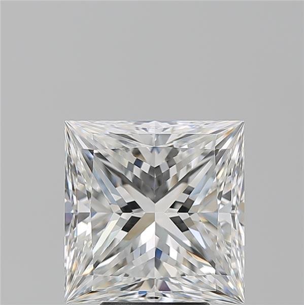 5.01ct F VVS2 Rare Carat Ideal Cut Princess Diamond