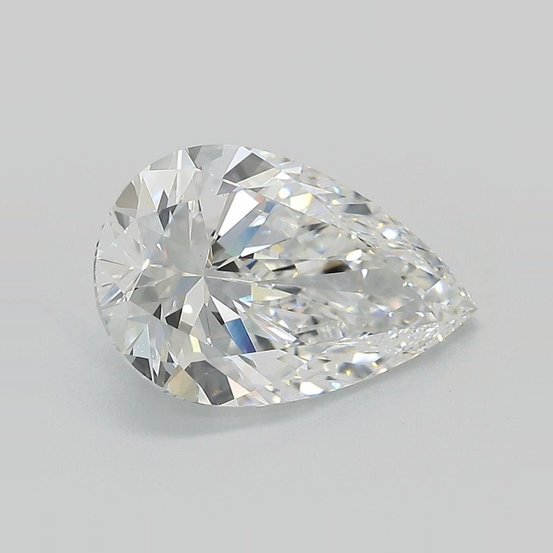 3.67ct E VS1 Rare Carat Ideal Cut Pear Lab Grown Diamond