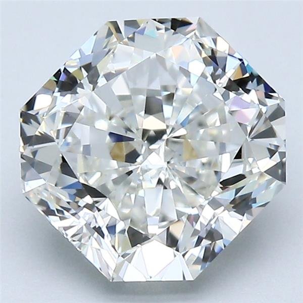 3.07ct H VVS2 Rare Carat Ideal Cut Radiant Diamond