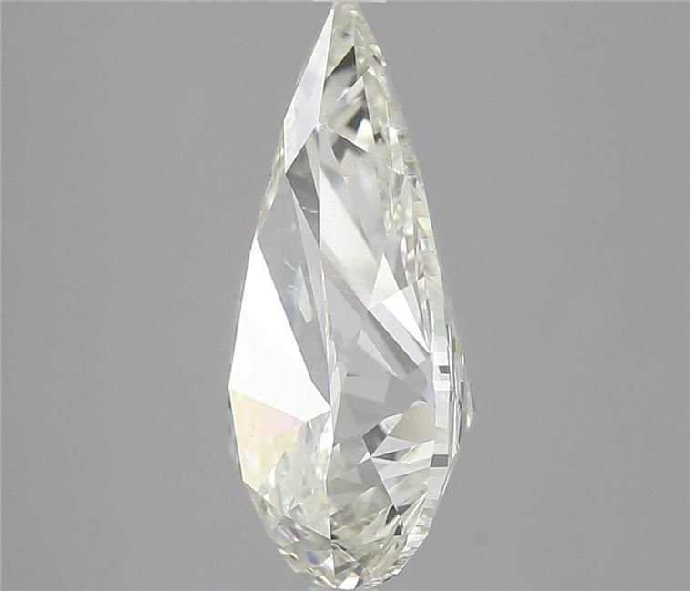 6.03ct I SI1 Rare Carat Ideal Cut Pear Diamond