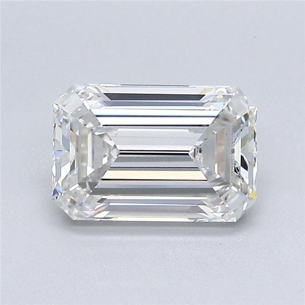 1.56ct G VVS2 Rare Carat Ideal Cut Emerald Lab Grown Diamond