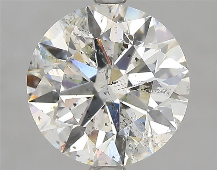 3.01ct I SI2 Rare Carat Ideal Cut Round Diamond