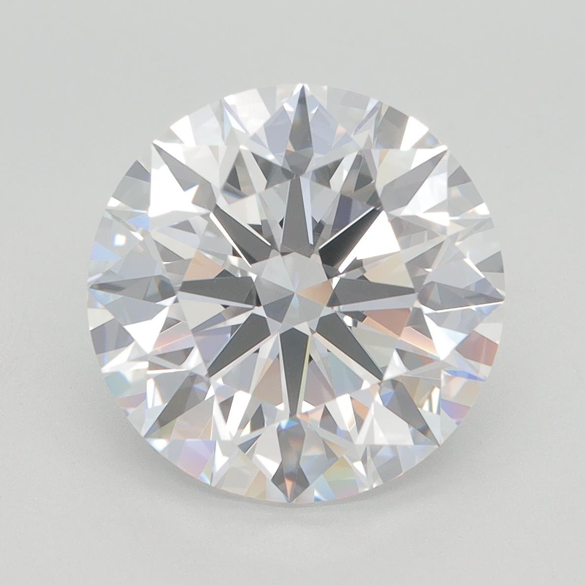 5.37ct E VVS1 Rare Carat Ideal Cut Round Lab Grown Diamond