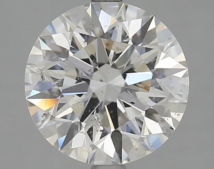 3.04ct G SI2 Rare Carat Ideal Cut Round Diamond