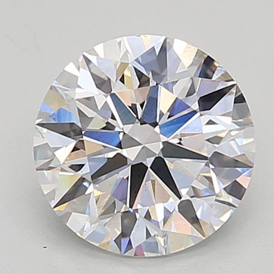 2.17ct F VS2 Rare Carat Ideal Cut Round Lab Grown Diamond