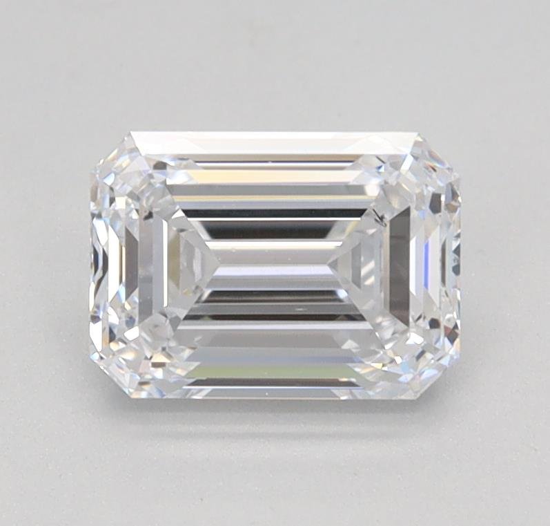 0.90ct D VS2 Excellent Cut Emerald Lab Grown Diamond