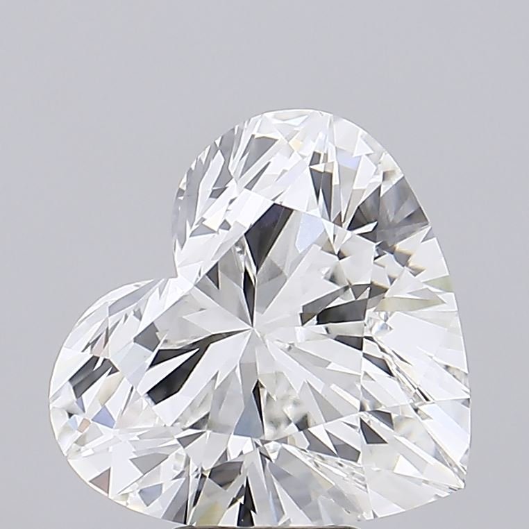 7.04ct F VVS2 Rare Carat Ideal Cut Heart Lab Grown Diamond