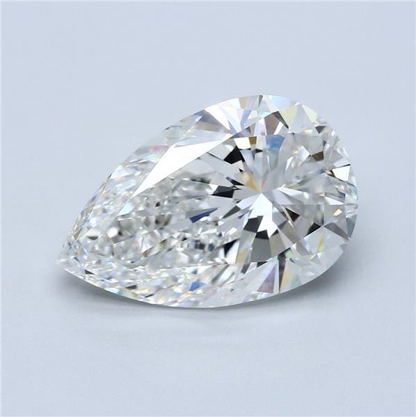 8.02ct G VVS2 Rare Carat Ideal Cut Pear Diamond