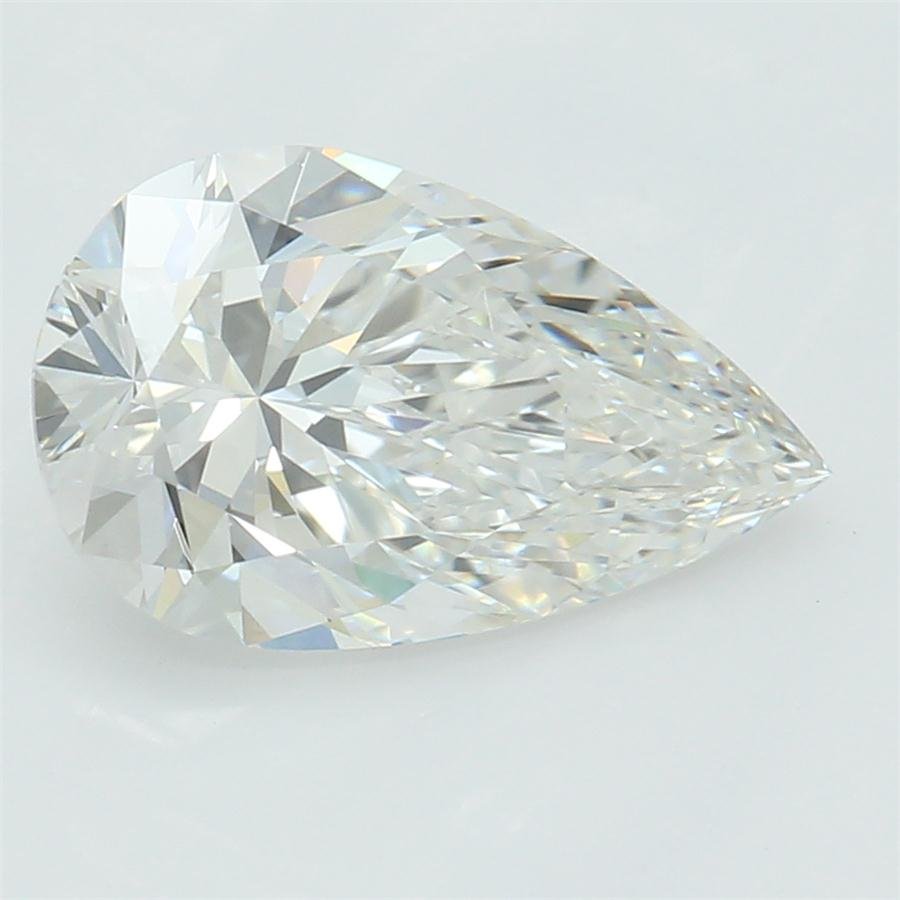 1.11ct F VVS2 Rare Carat Ideal Cut Pear Lab Grown Diamond