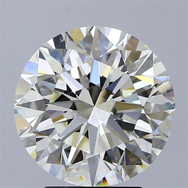 3.51ct K SI1 Rare Carat Ideal Cut Round Diamond