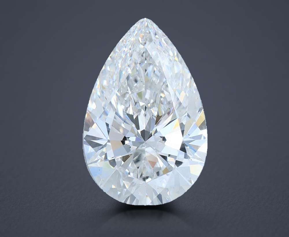 4.52 Carat Pear Lab Diamond