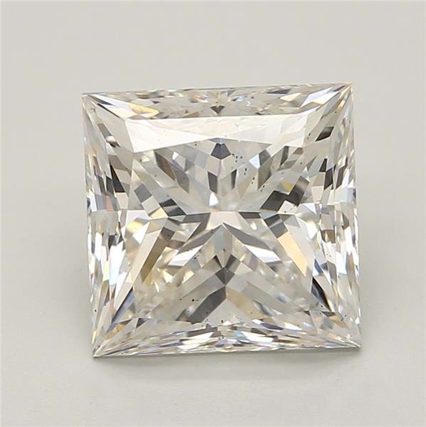 6.27ct G SI1 Rare Carat Ideal Cut Princess Lab Grown Diamond