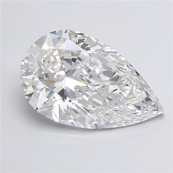 6.99ct E VS1 Rare Carat Ideal Cut Pear Lab Grown Diamond