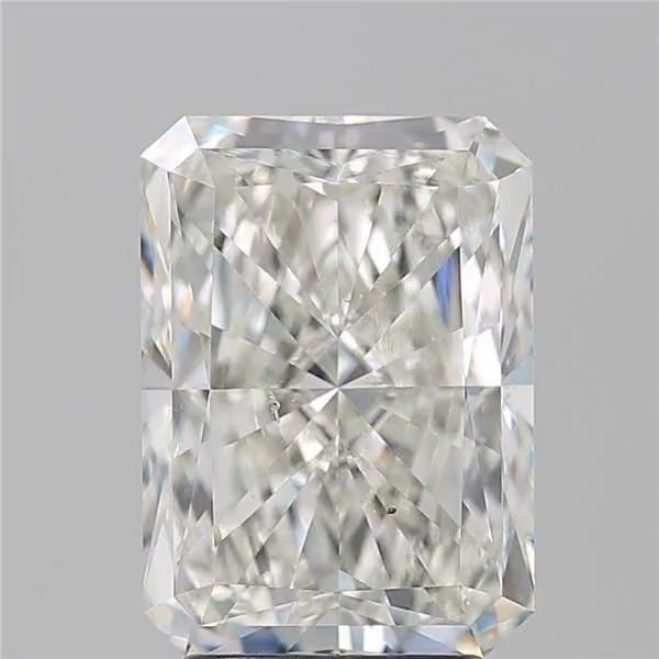 3.50ct H SI2 Rare Carat Ideal Cut Radiant Diamond