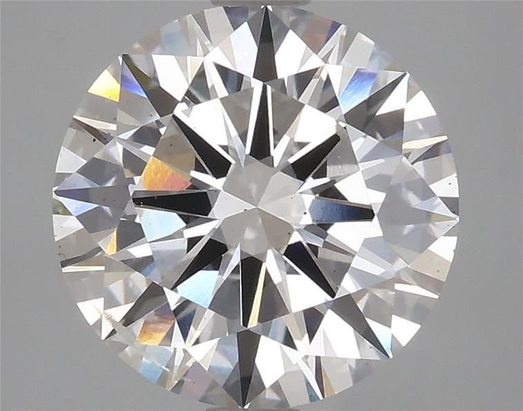 4.01ct F SI1 Rare Carat Ideal Cut Round Lab Grown Diamond