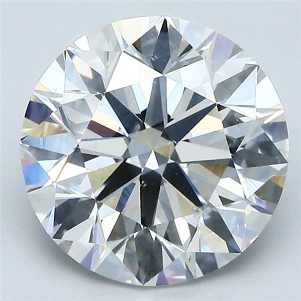 3.02ct H SI1 Rare Carat Ideal Cut Round Diamond