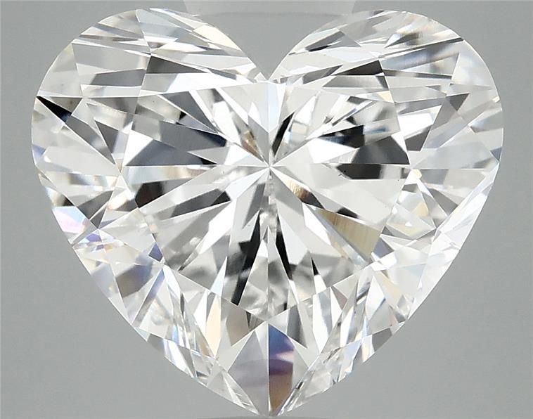 6.05ct F VS1 Rare Carat Ideal Cut Heart Lab Grown Diamond