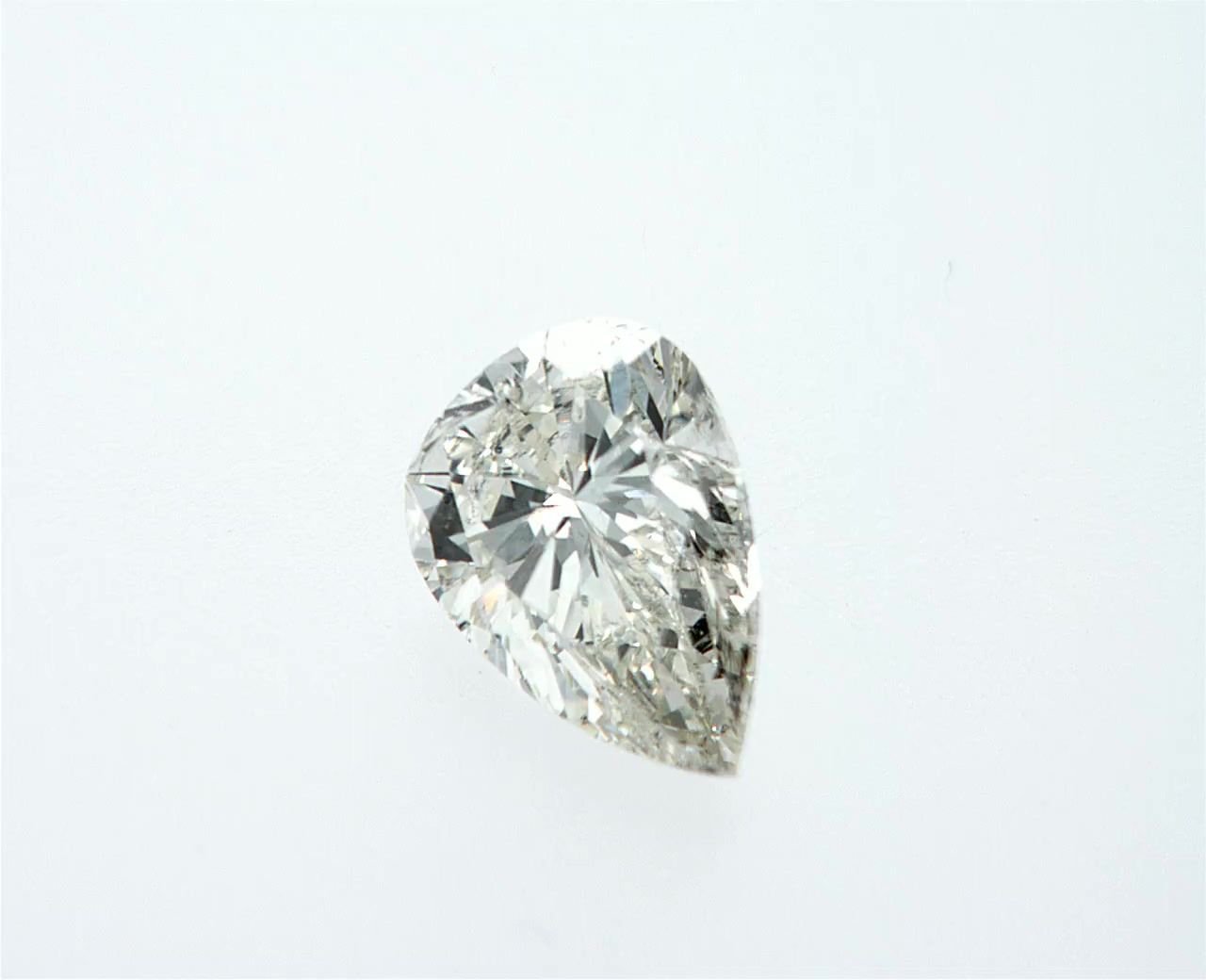 0.70ct J SI2 Very Good Cut Pear Diamond
