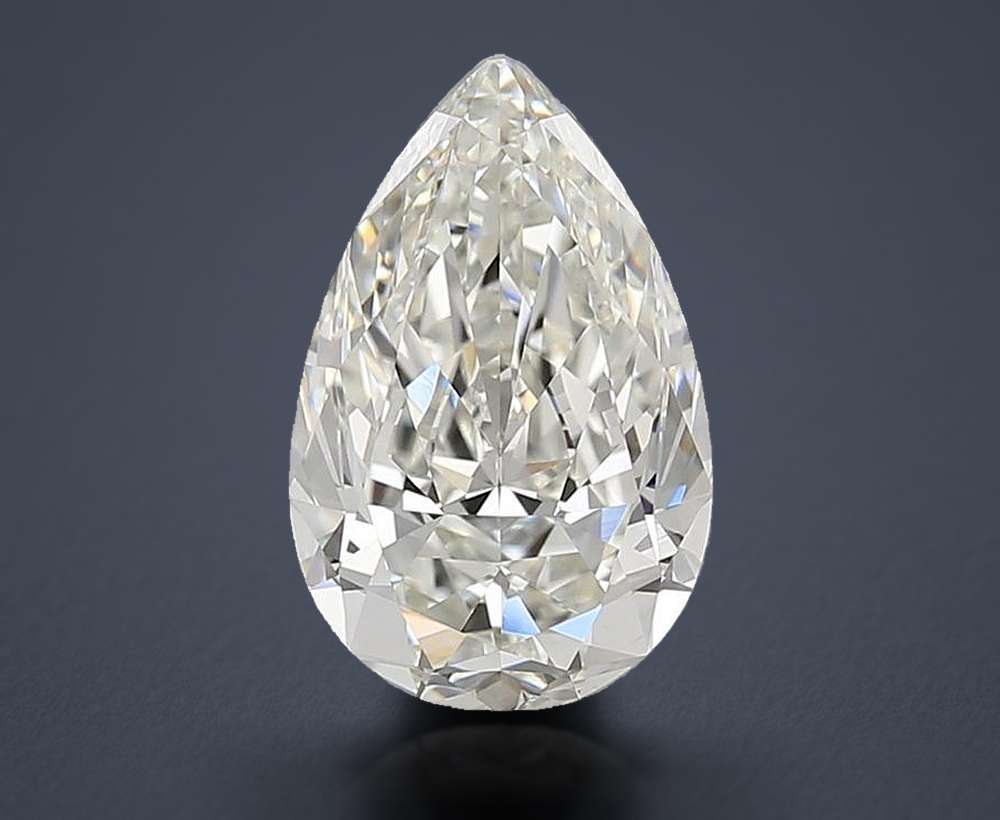 3.02 Carat Pear Natural Diamond